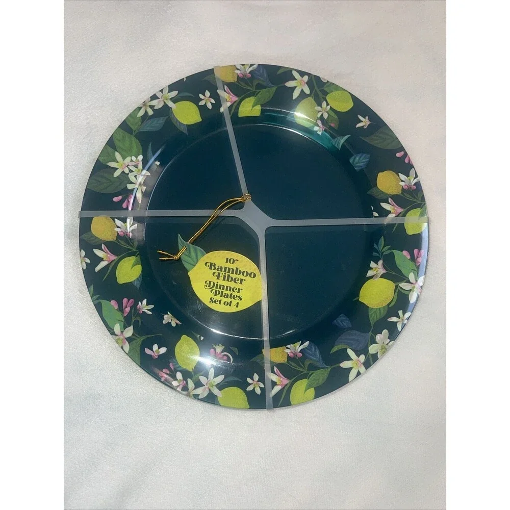 Melwood By TMD Retail Nordstrom 10” Bamboo Fiber Dinner Plates Two Sets Of 4 New